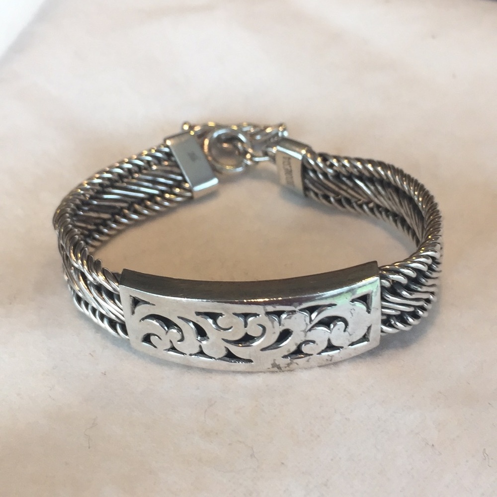 Lois Hill Sterling Silver Scroll Design Bracelet